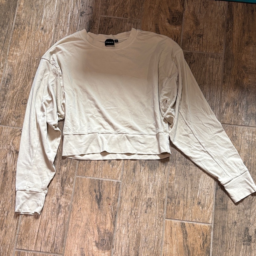 Divided Cream Long Sleeve Sweatshirt
